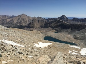 Lake from top of Forester Pass on the North side