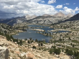 Marie Lake looking down from Selden Pass