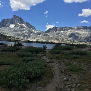 Trail leading up to Thousand Island Lake.  As you might guess there are a lot of islands in this lake