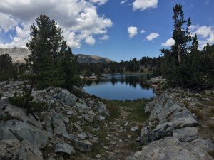 Small lake at the summit of Island Pass