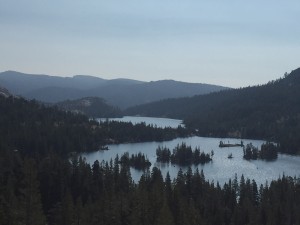 Looking back there is an upper and a lower Echo Lake