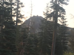 A look back at the Buttes I slept at last night