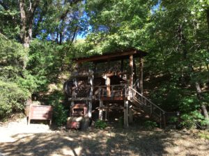 The Eby Stamp Mill.  The PCT is to the left but .....